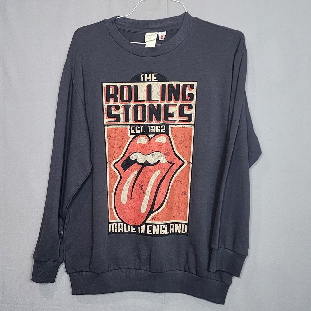 H&M The Rolling Stones Vintage Inspired Women's Gray Sweatshirt Size‎ XS